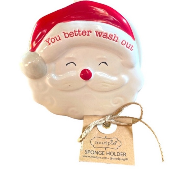 MUD PIE➕NEW Reversible Thanksgiving & Christmas Sponge Holder - Picture 2 of 5